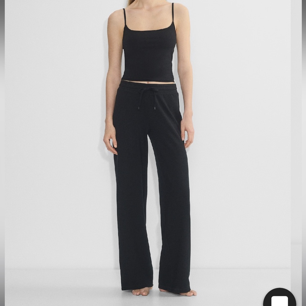 Aritzia Black Wide Leg Pants High Waisted Elegance